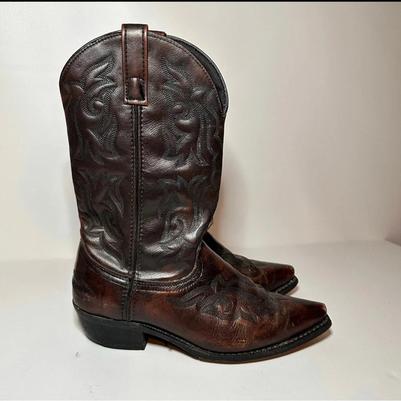 LAREDO Western ~ Cowboy Boots Men’s Size 8.5 D Leather Brown Style 6862 - Picture 2 of 11